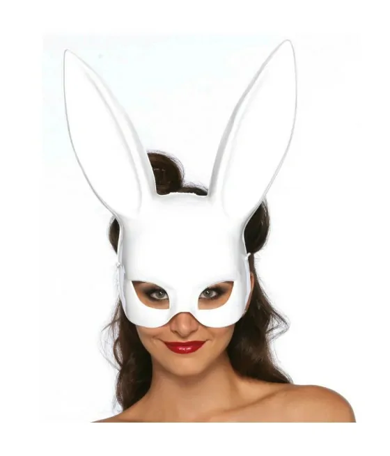 Masque de lapin masquerade blanc Leg Avenue