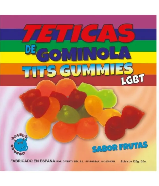 DIABLO GOLOSO - ASSORTIMENT DE TEETICS GOMMÉS  PAILLETTES