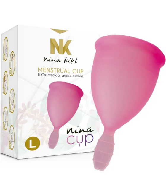 NINA KIKÍ - COUPE MENSTRUELLE ROSE - TAILLE L