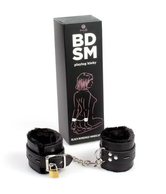 SECRETPLAY - MENOTTES DE BONDAGE NOIRES COLLECTION BDSM