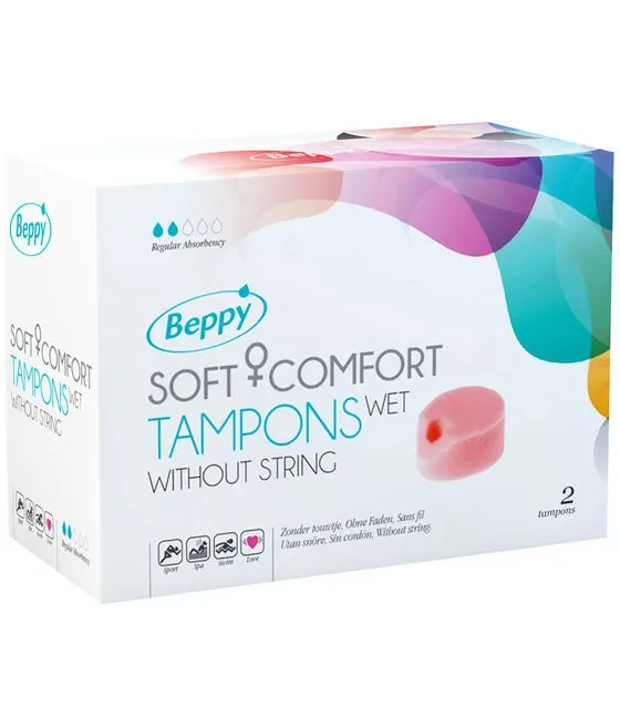 Tampons Beppy Soft confort - hygiène parfaite (2 unités)