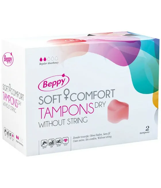 Tampons Beppy Soft-Confort secs - paquet de 2 unités