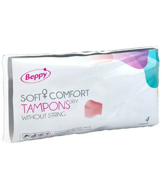 Tampons Beppy Soft-Confort secs - Pack de 4 unités