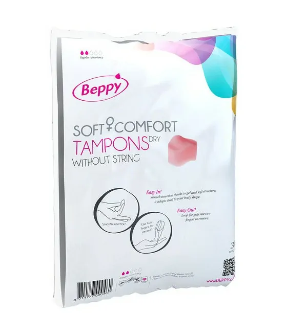 Tampons Beppy Soft-Confort secs - Pack de 30 unités