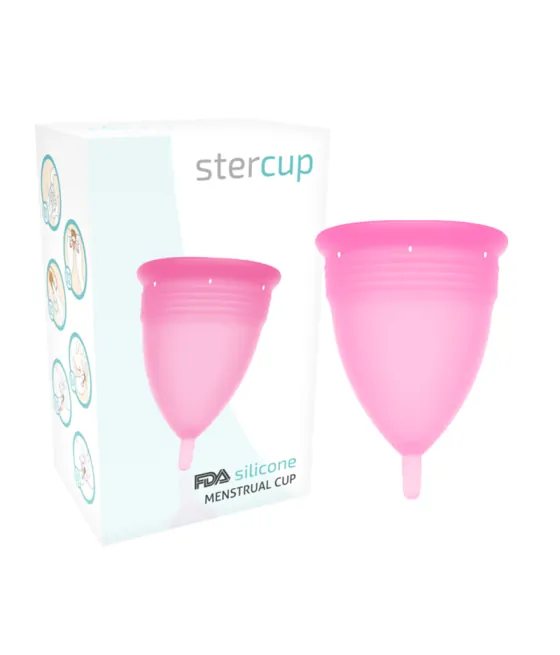 STERCUP - COUPE MENSTRUELLE EN SILICONE FDA ROSE - TAILLE L