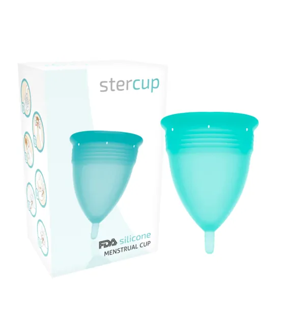 STERCUP - COUPE MENSTRUELLE EN SILICONE FDA AIGUE-MARINE - TAILLE L