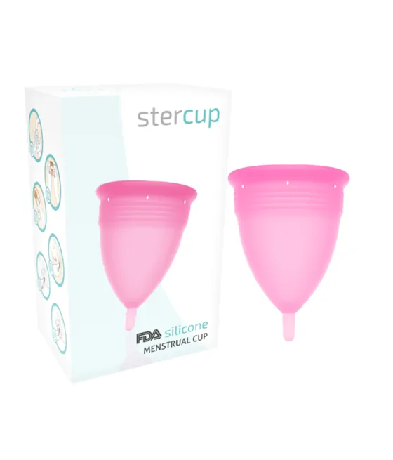 STERCUP - COUPE MENSTRUELLE EN SILICONE FDA ROSE - TAILLE S