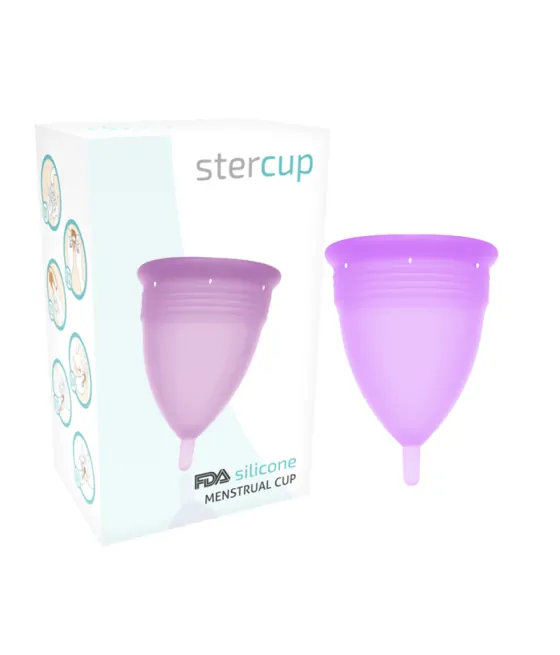 STERCUP - COUPE MENSTRUELLE EN SILICONE FDA LILAS - TAILLE S