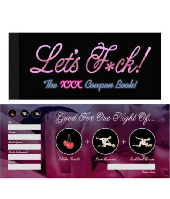 Coupons "Let's F*ck" - Jeux coquins pour couples
