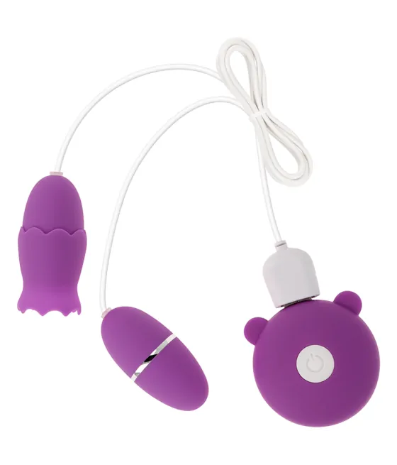 OHMAMA - DOUBLE STIMULATEUR 10 MODES DE VIBRATION