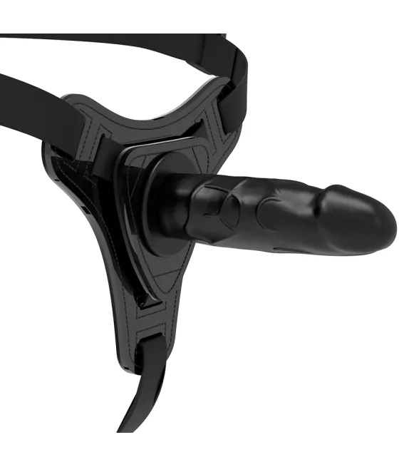 HARNAIS SOUMIS FETISH - SILICONE NOIR RÉALISTE 15 CM