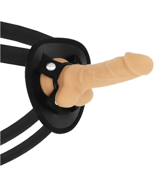 Harnais Cock Miller avec gode en silicone articulable 13cm