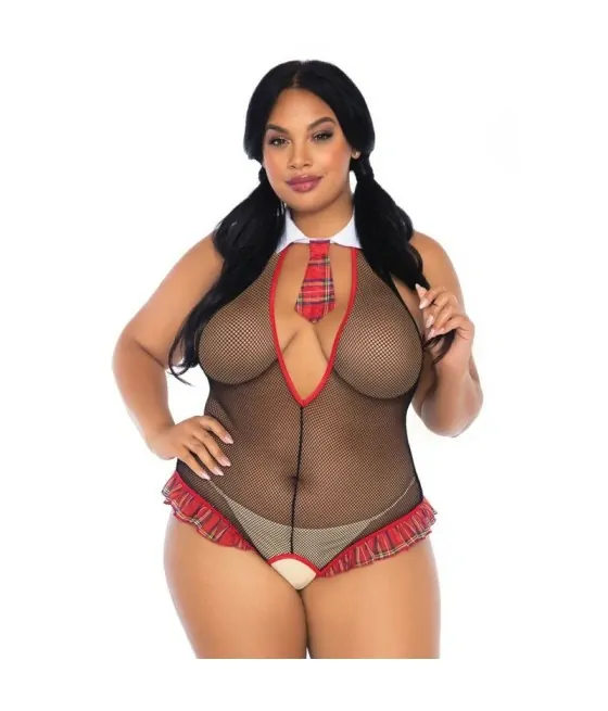 LEG AVENUE - ÉCOLIÈRE CROTHLESS FITNESS TEDDY GRANDE TAILLE