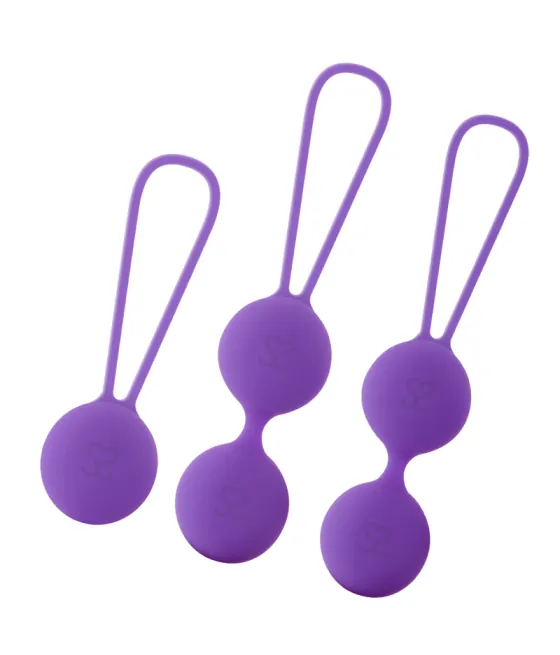 Set premium en silicone violet Moressa Osian
