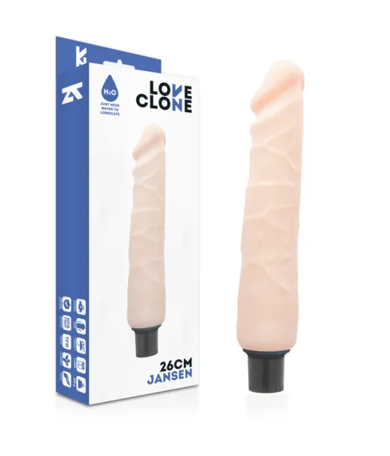 LOVECLONE - VIBRATEUR AUTOLUBRIFIANT JANSEN 26 CM -O- 4.2 CM