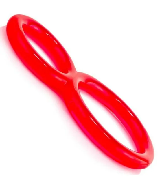 Cockring en silicone rouge Screaming O Ofinity
