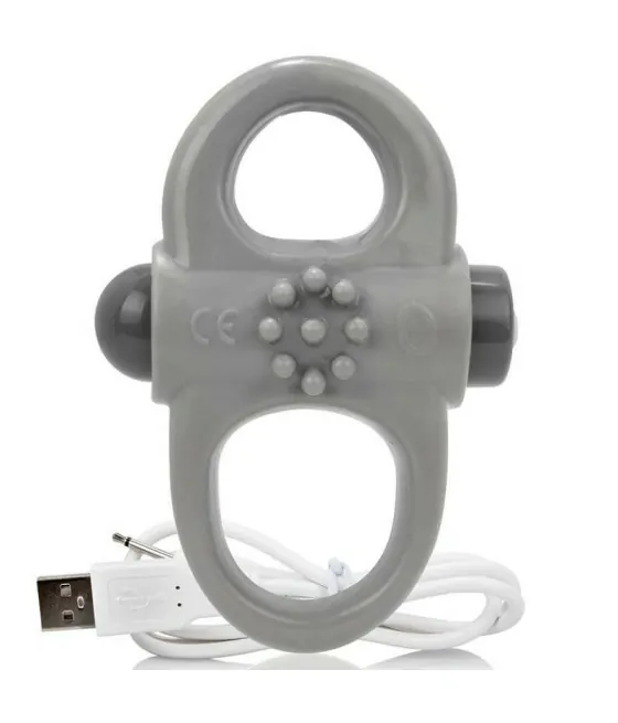 SCREAMING O - ANNEAU PÉNIEN VIBREUR RECHARGEABLE YOGA GRIS