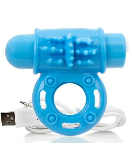 SCREAMING O - ANNEAU PÉNIEN VIBREUR WOW RECHARGEABLE BLEU