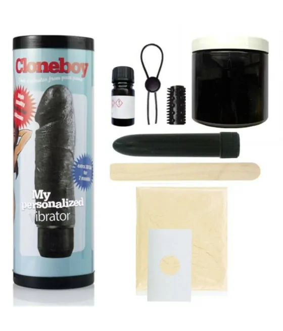 Kit de clonage de pénis avec vibration - noir