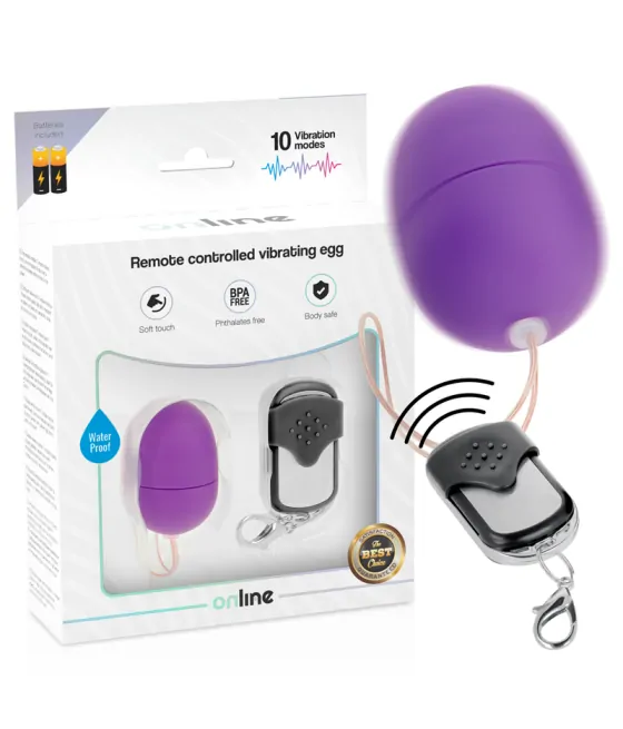 ONLINE - OEUF VIBRANT TÉLÉCOMMANDE S LILAS