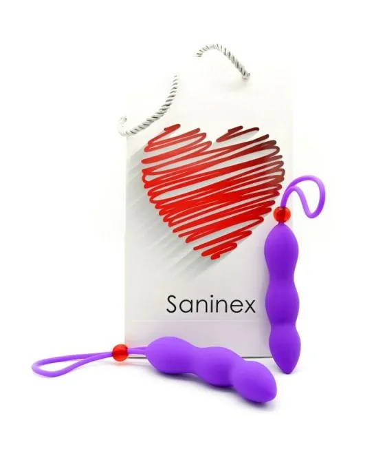 Plug anal avec anneau pénis lilas - Saninex Climax