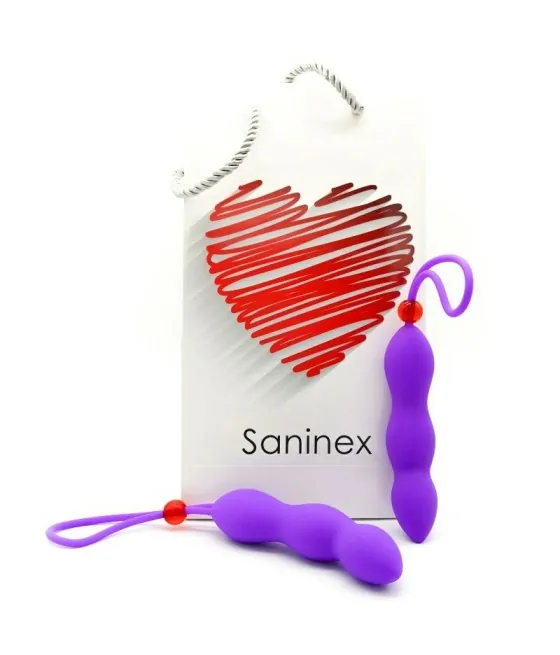 SANINEX - PLUG ANAL CLIMAX AVEC ANNEAU PÉNIS LILAS