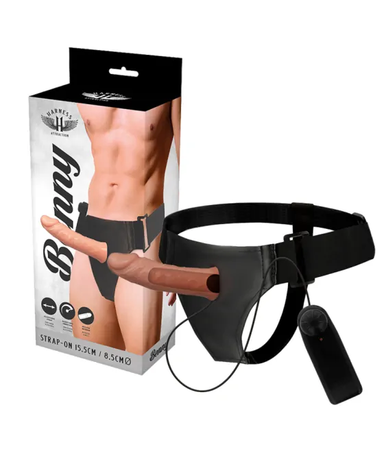 HARNESS ATTRACTION - RNES CREUX BENNY AVEC VIBRATEUR 15 CM -O- 4.5 CM