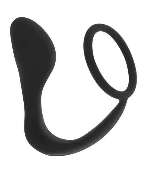 Plug anal avec anneau en silicone 10,5 cm