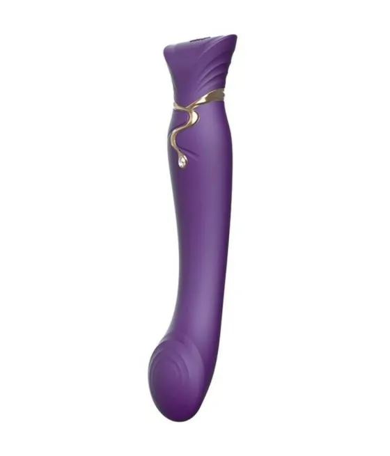 Vibromasseur Queen G-Spot pulsations violettes