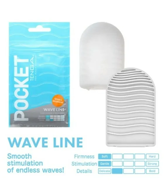 TENGA - MASTURBATEUR DE POCHE WAVE LINE