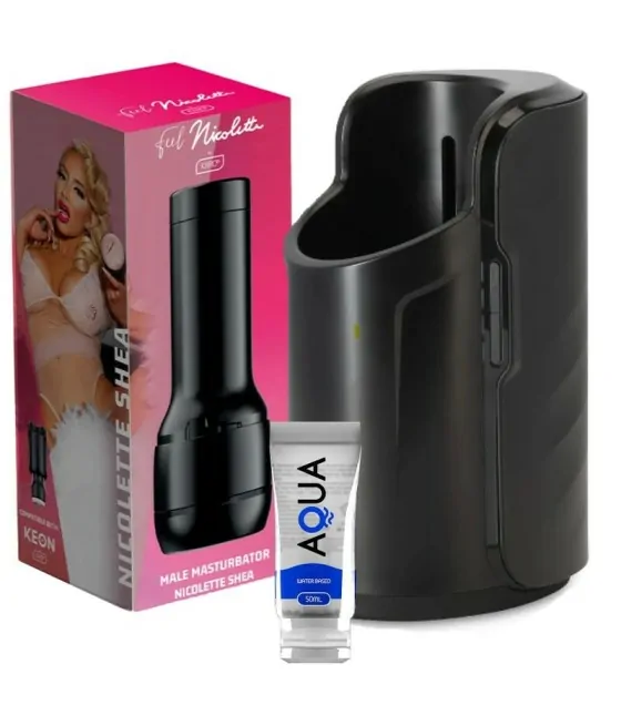 KIIROO - KEON + FEEL NICOLETTE SHEA STROKER + LUBRIFIANT DE QUALITÉ AQUA 50 ML