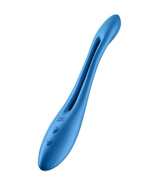 Vibromasseur multi-vitesse élastique Satisfyer - Bleu