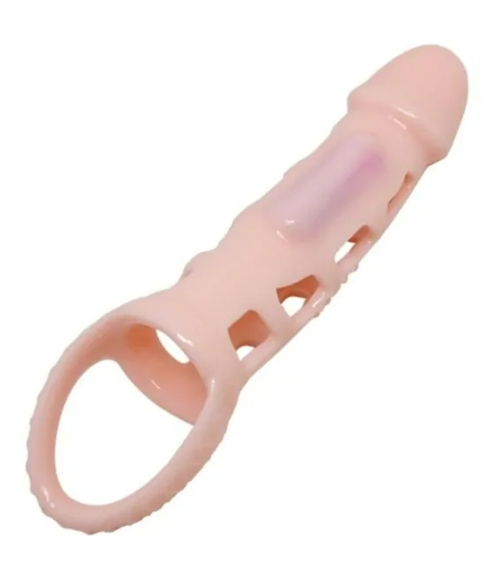 PRETTY LOVE - HOUSSE DEXTENSION DE PÉNIS HARRISON AVEC VIBRATION ET SANGLE 13.5 CM