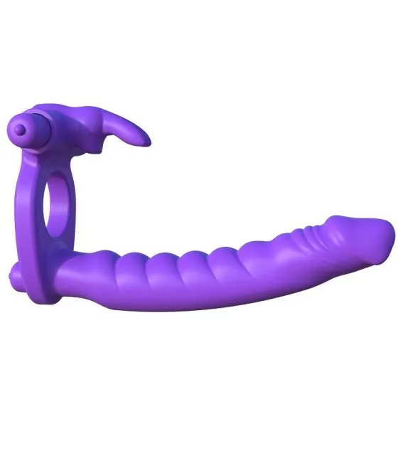 FANTASY C-RINGZ - SILICONE DOUBLE VIBRATOR RABBIT