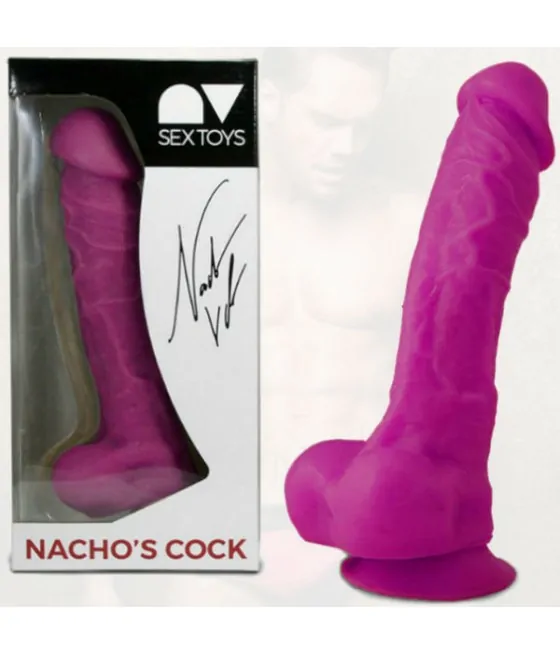 Réplique du pénis de Nacho Vidal rose - 24 cm
