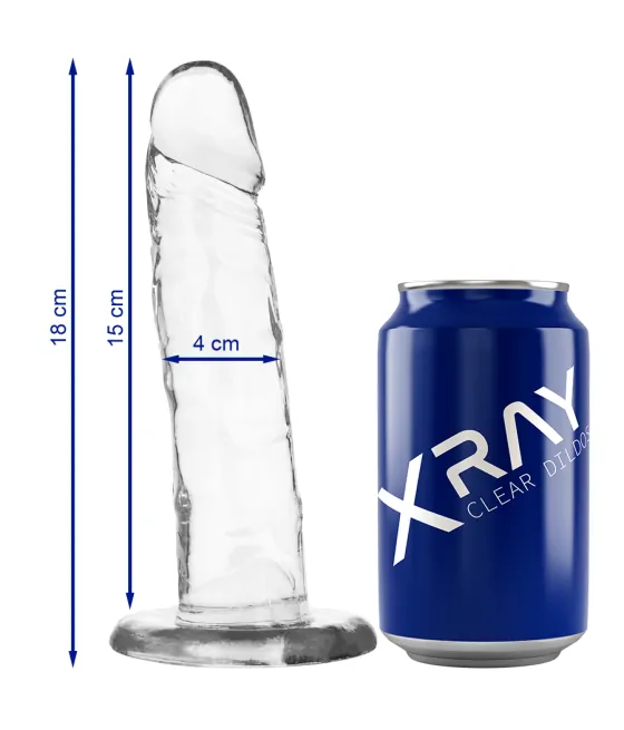 Gode transparent XRAY - 18cm x 4cm