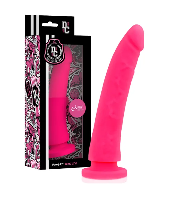 Dildo en silicone médical rose 17 x 3 cm