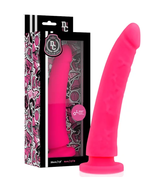 Gode en silicone médical rose Delta Club Toys - 20 x 4 cm