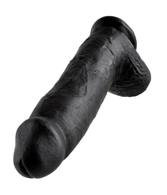 KING COCK - 12 GODE NOIR AVEC BOULES 30.48 CM