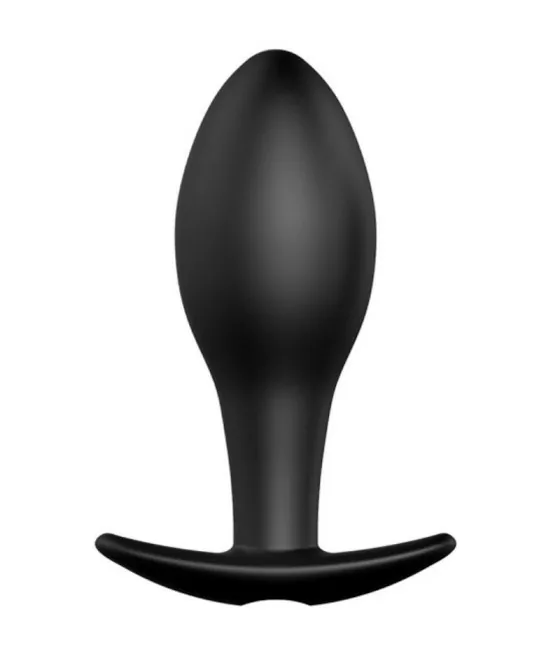 Plug anal en silicone forme ancre avec 12 modes de vibration noir