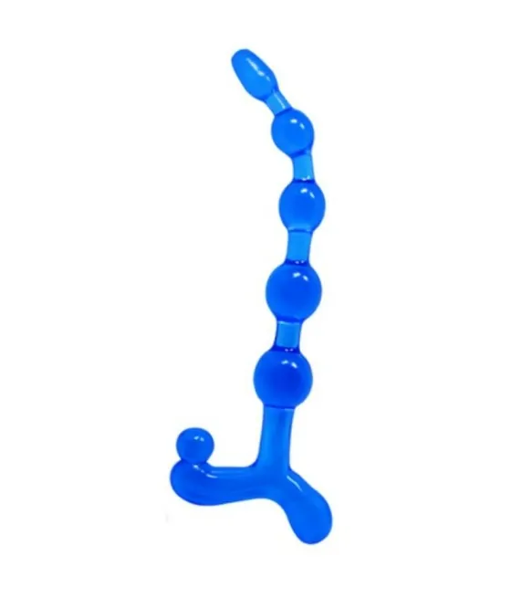 Boules anales flexibles bleues