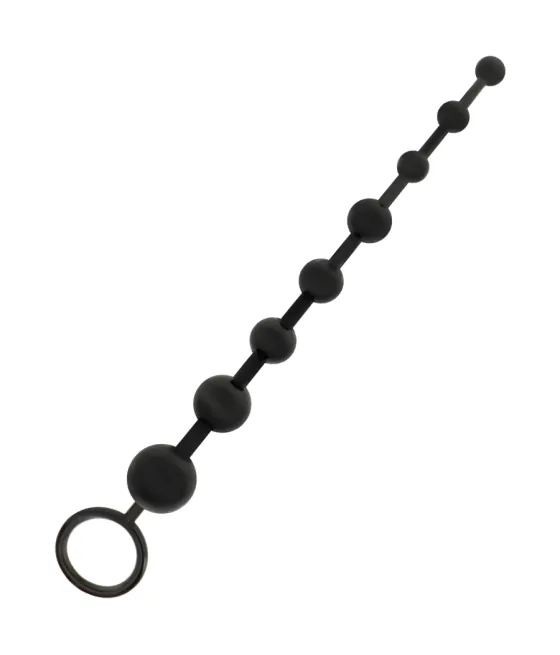 Perles anales noires 29cm - plaisir anal intense