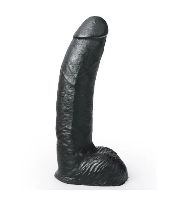 HUNG SYSTEM - GODE RÉALISTE COULEUR NOIR GEORGE 22 CM