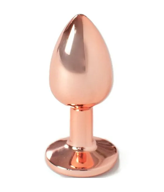 SECRETPLAY - PLUG ANAL EN MÉTAL OR ROSE PETITE TAILLE 7 CM