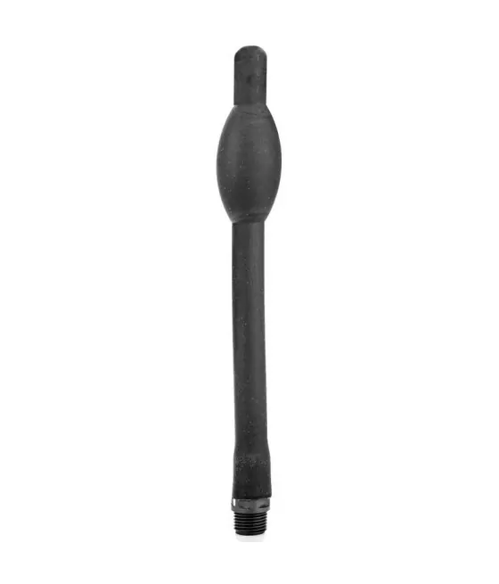 ALL BLACK - DOUCHE ANAL RÉTRACTABLE SILICONE 27 CM