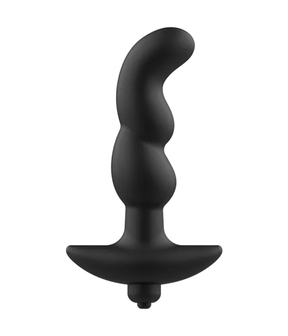 Masseur anal noir avec vibration - Addicted Toys