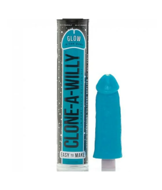 Clone A Willy - Kit de clonage de pénis vibrant bleu luminescent