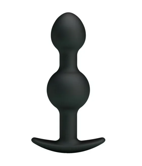 PRETTY LOVE - BALLES ANAL EN SILICONE SPÉCIALE STIMULATION 10.3 CM NOIRES