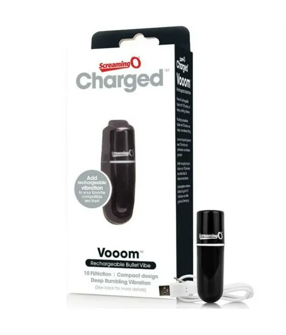 SCREAMING O - BALA VIBREURA RECHARGEABLE VOOOM NOIR