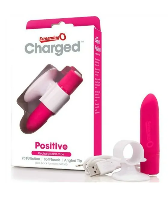 Masseur rechargeable Screaming O - Rose positif